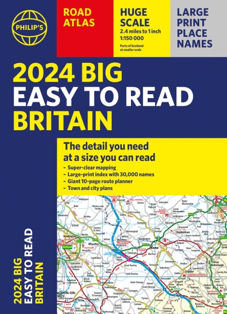 2024 Philip’s Big Easy to Read Britain Road Atlas