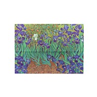 Van Gogh’s Irises Document Folder (Wrap Closure)