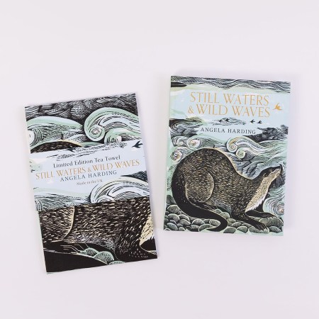 Still Waters & Wild Waves Hardback and Tea Towel bundle