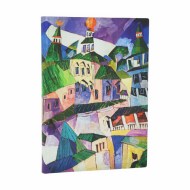 St. Petersburg (Lentulov’s Cityscapes) Midi Unlined Softcover Journal (Elastic Band Closure)