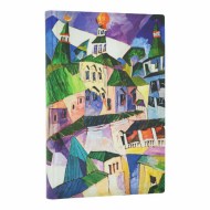 St. Petersburg (Lentulov’s Cityscapes) Mini Lined Softcover Journal (Elastic Band Closure)