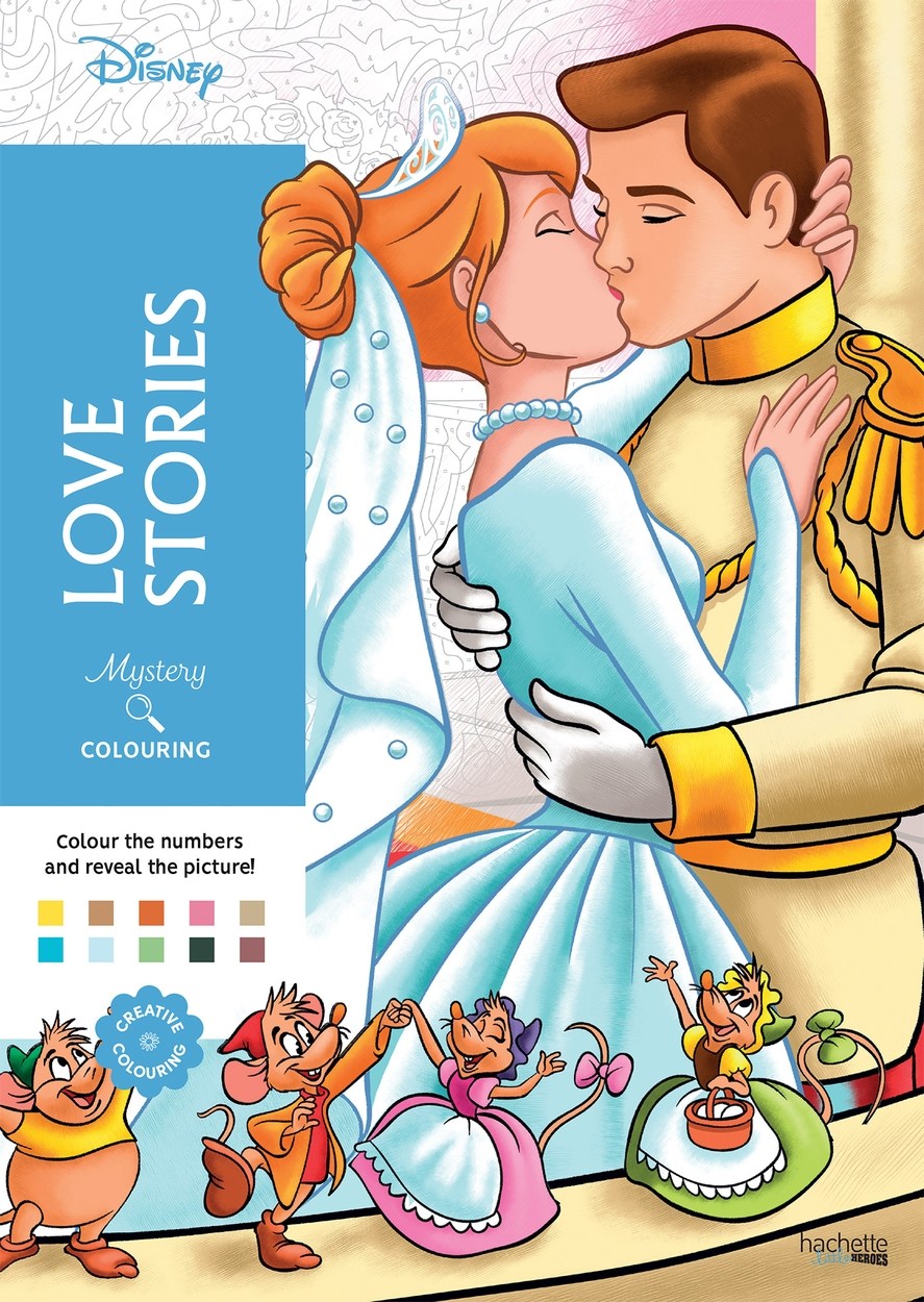 Mystery Colouring – Love Stories — coloring book cover