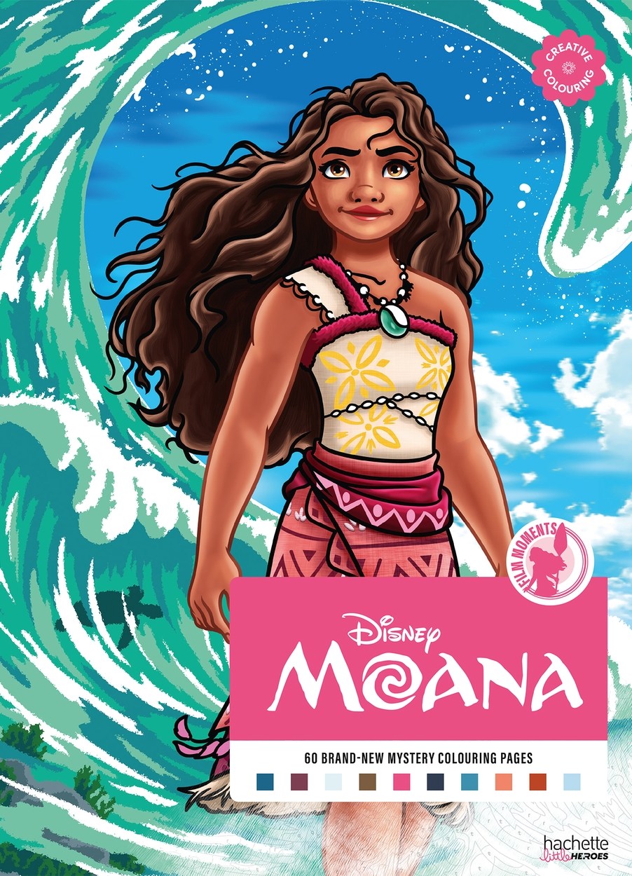 Mystery Colouring – Film Moments Moana — coloring book cover